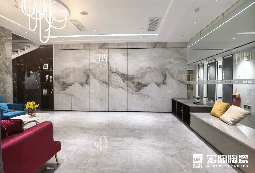 918博天堂岩板增添智控隐藏式功效，，，，，，，，巧妙地把电视“藏”起来